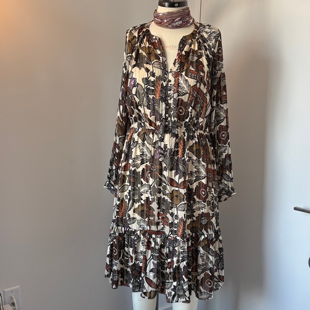 Scotch & Soda Multicolor Long Sleeve Dress